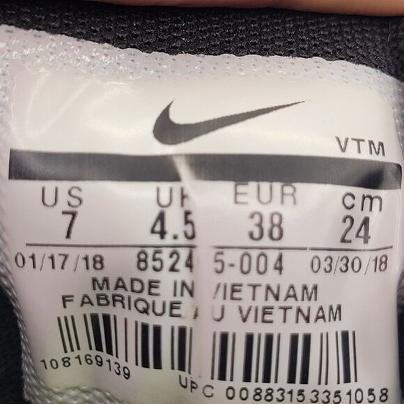 Nike Air Max Sequent 2 852465-004 Black Pink Running Shoes Sneaker Size 7 Airmax - Picture 9 of 9